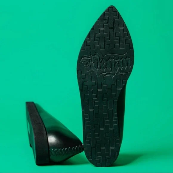 Von D Roxy Ballerina Flats- Vegan Goth - Picture 7 of 10